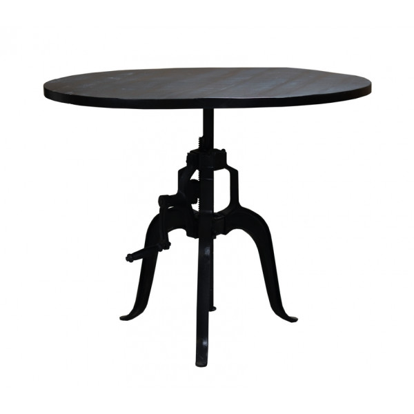 MANIVELLE 100 - Black adjustable table
