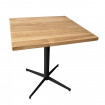 CAFE- Table carree bois massif L70 