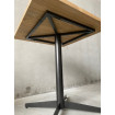 CAFE- Mesa cuadrada de madera maciza L70 