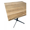 CAFE- Mesa cuadrada de madera maciza L70 