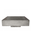 BETON - Table Cube en beton gris L90