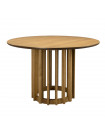 BARLET - Table de repas ronde en bois de chêne D120