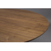 BARLET - Table de repas ronde en bois de noyer D120