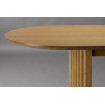 BARLET - Table de repas extensible ovale en bois de chêne L 200