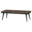 RHOMBIC - Wood and metal coffee table L 120