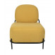 POLLY - Origineller Sessel aus Stoff, gelb