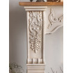 ELISABETH - White fir wood fireplace mantel