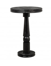 KOLBY - Table de bar ronde noire