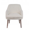 CALIN - Sessel aus weißem Kunstpelz