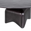 FOSS - Runder Salontisch aus schwarzem Aluminium D 75