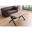 KAMILA - Wood and steel lift-up black coffee table W120
