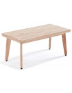 MATIKA - Clear wood lift-up coffee table W120