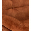 MEMENTO - Drehsessel aus khakifarbenem Samt