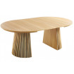 STRIPE - Table ronde D120 extensible jusqu'à 200 cm 