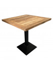 BALI - Wood and steel dining table L70