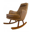 BOURBON - Fauteuil bascule Rocking chair marron
