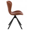 OMG - Design-Stuhl in Lederoptik braun