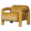 LENNY - Design-Sessel aus ockerfarbenem Samt