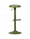 ISAAC - Green metal bar stool
