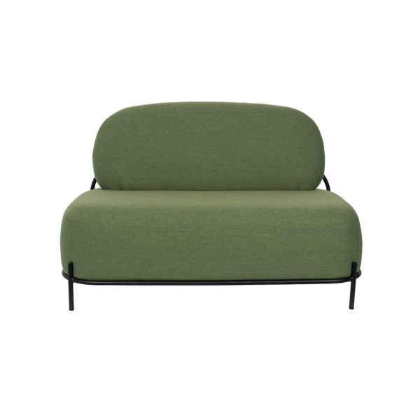 POLLY - Kleines Sofa aus grünem Stoff