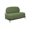 POLLY - Kleines Sofa aus grünem Stoff