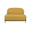 POLLY - Piccolo divano in tessuto giallo