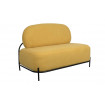 POLLY - Kleines Sofa aus gelbem Stoff
