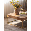 NEBRASKA - Gold D82 round coffee table