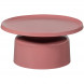 DUUK - Tavolino rotondo in alluminio rosa D 74