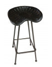TRACTEUR - Industrial metal bar stool
