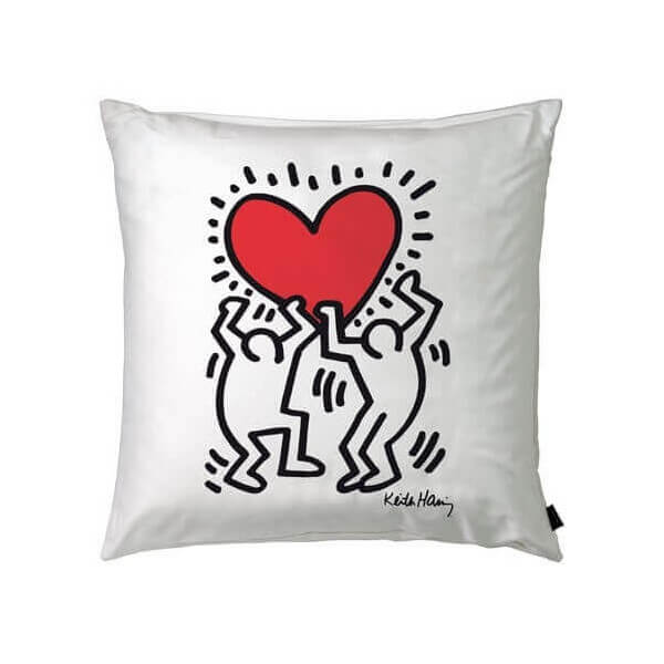 Coussin Keith Haring Heart Hanging