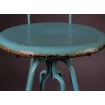 Industrial blue bar stool 