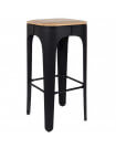 UP HIGH - Wood and steel stool
