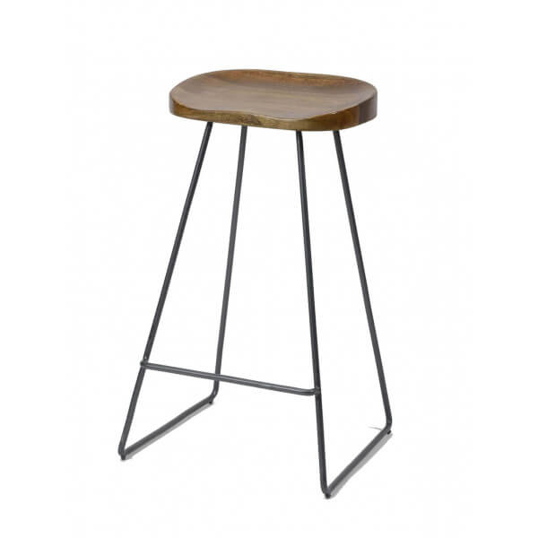 Wood bar stool