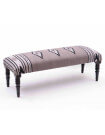 KILIM - Baroque Bench grey fabric