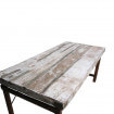 Plateau Table vintage blanche 