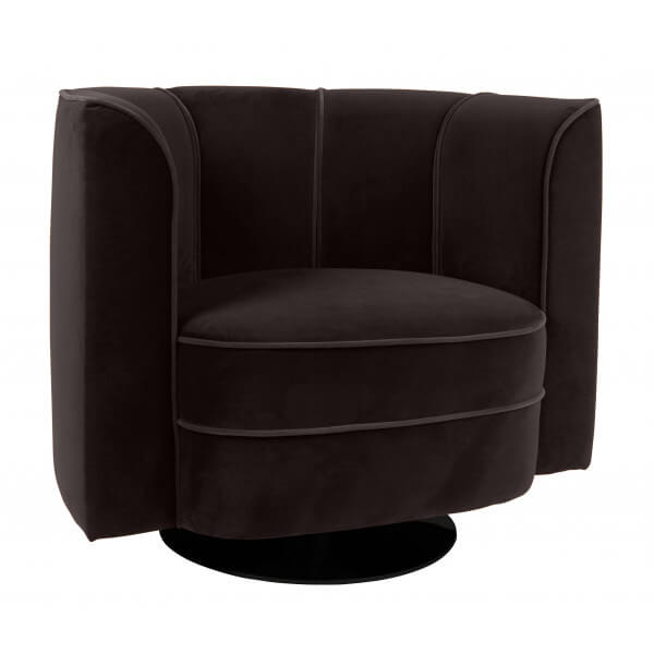 Black Flower lounge chair