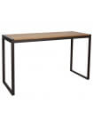 NEVADA - Supporto da tavolo 180 cm acciaio/legno massiccio chiaro