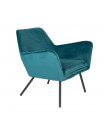 ALABAMA - Cómodo sillón de terciopelo azul